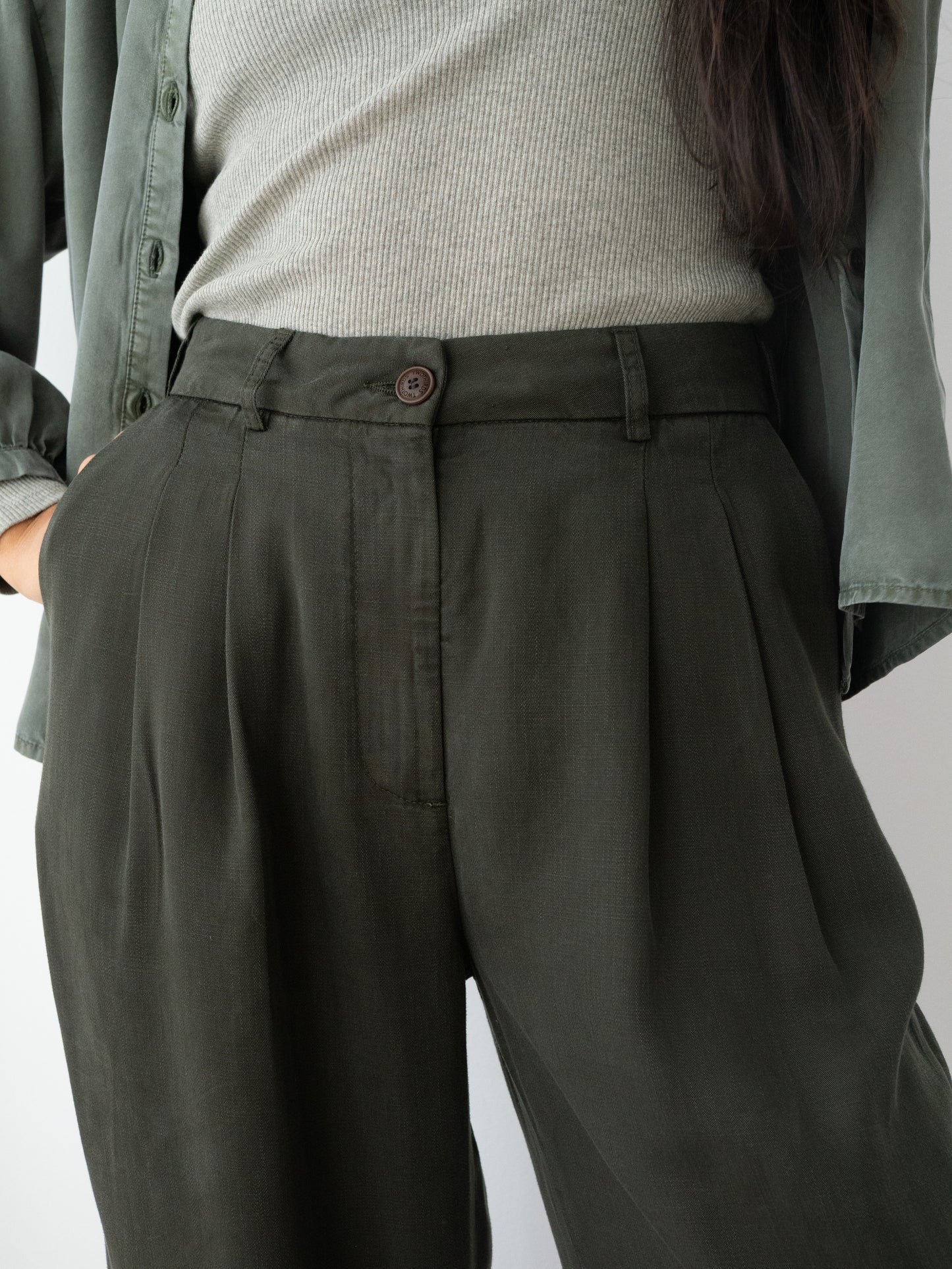 Pantalon MESQUIDA - Vert foncé