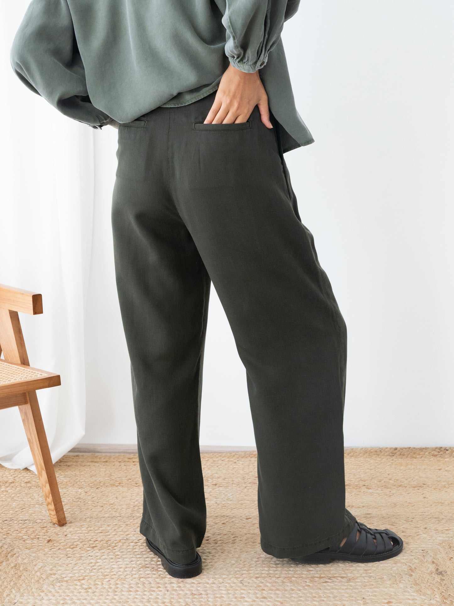 Pantalon MESQUIDA - Vert foncé
