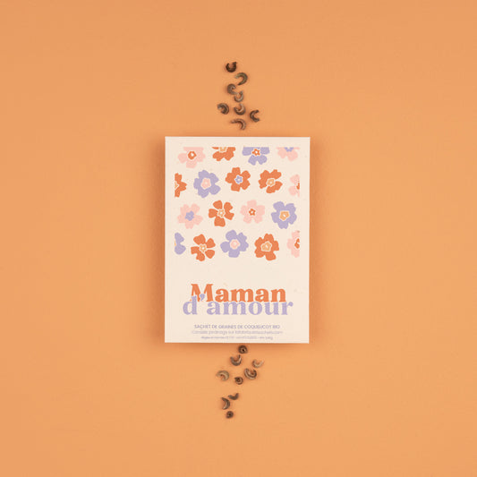 Maman d'Amour - Sachet de graines de coquelicot bio