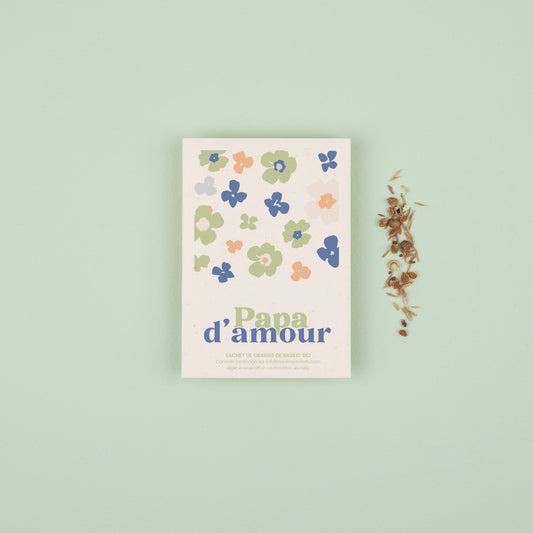 Papa d'Amour - Sachet de graines de basilic bio