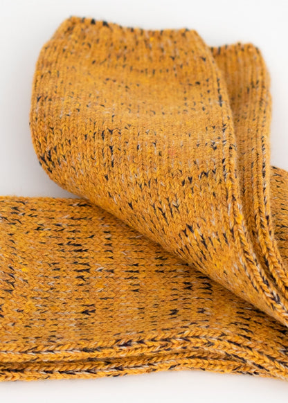 Chaussettes en laine recyclée - Moutarde