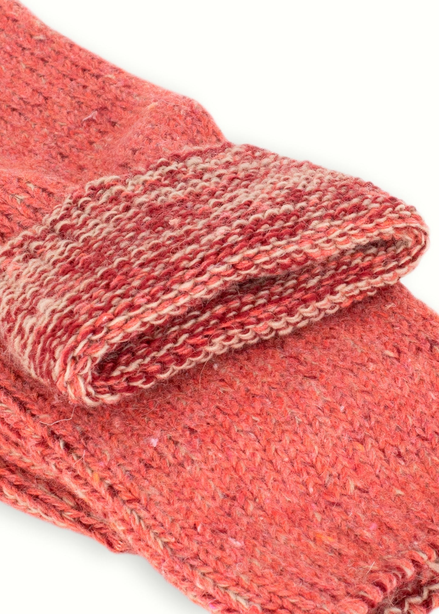 Chaussettes en laine recyclée - Corail
