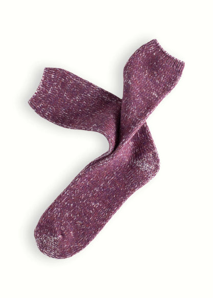 Chaussettes en laine recyclée - Purple