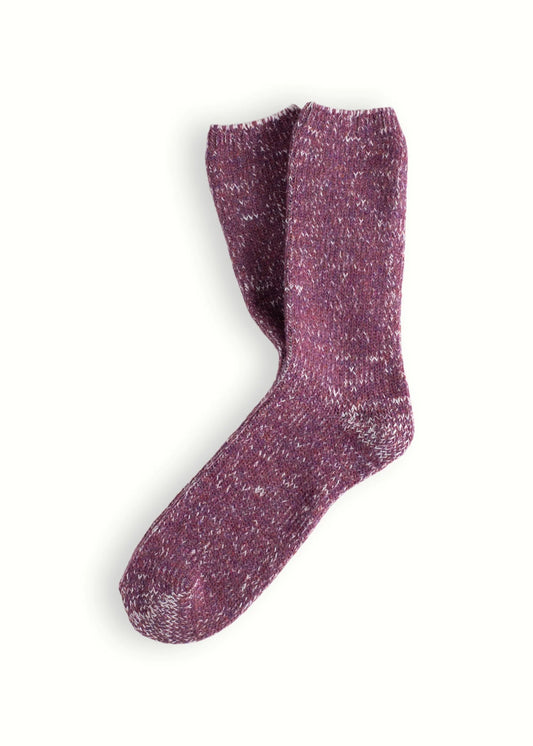 Chaussettes en laine recyclée - Purple