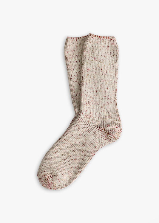 Chaussettes en laine recyclée - écru