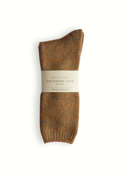 Chaussettes en laine recyclée - Sand