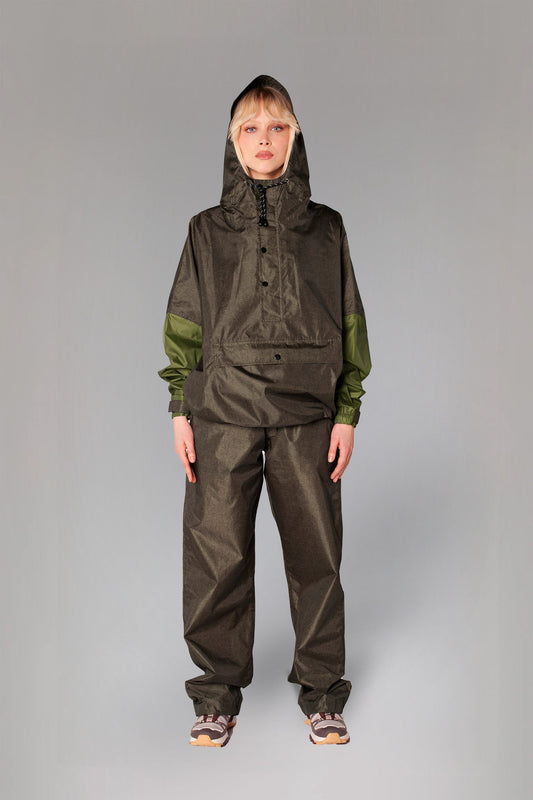 Herringbone Anorak - Green