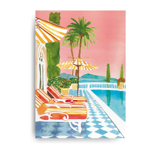 Petit carnet A6 - La piscine