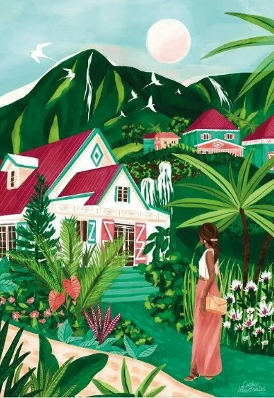 Puzzle 1000 pièces - Village Créole