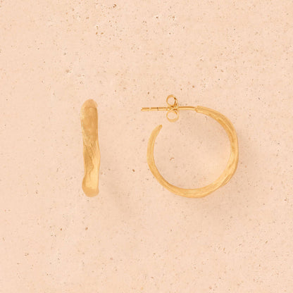 Boucles d'oreilles Zéphir | Bijoux dorés et imperméables