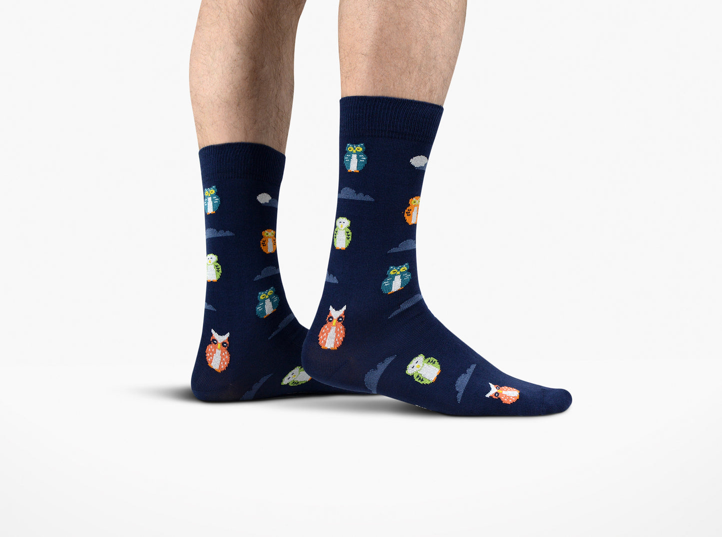 Chaussettes  Hibou - Bleu marine