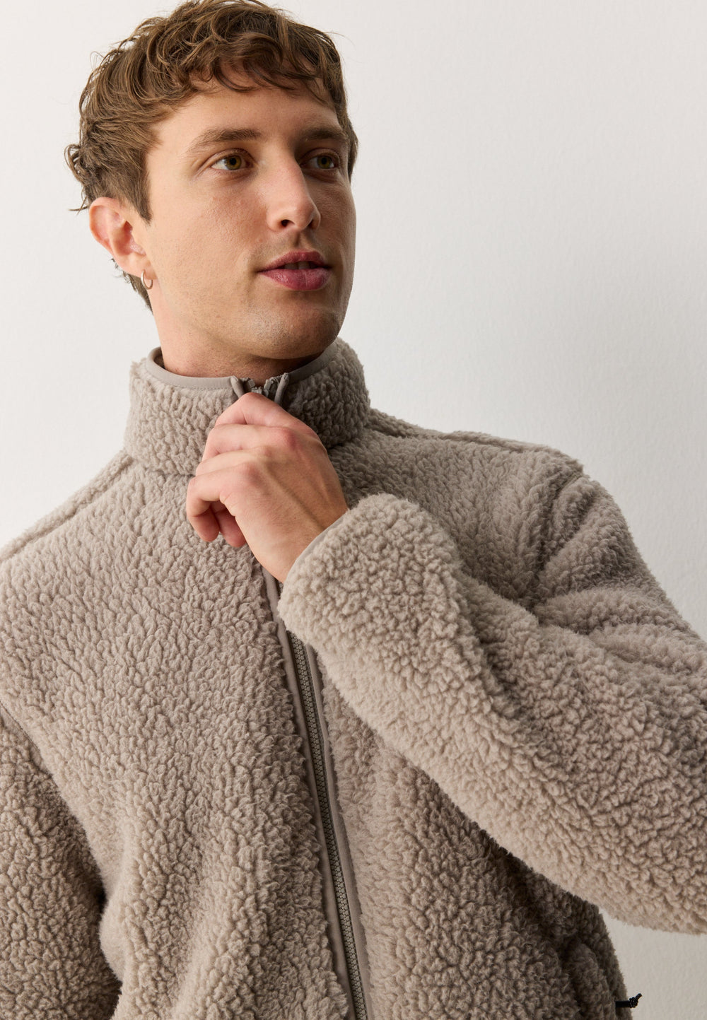 Veste teddy SPINDLE - Noisette