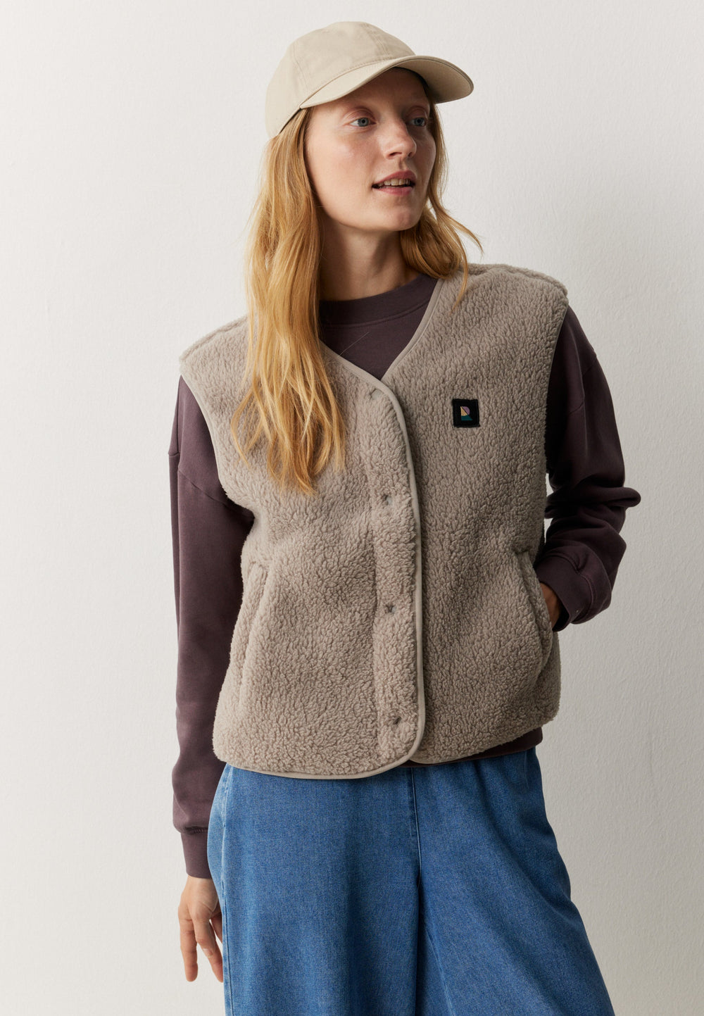Veste teddy sans manches FARGESIA - 2 coloris disponibles