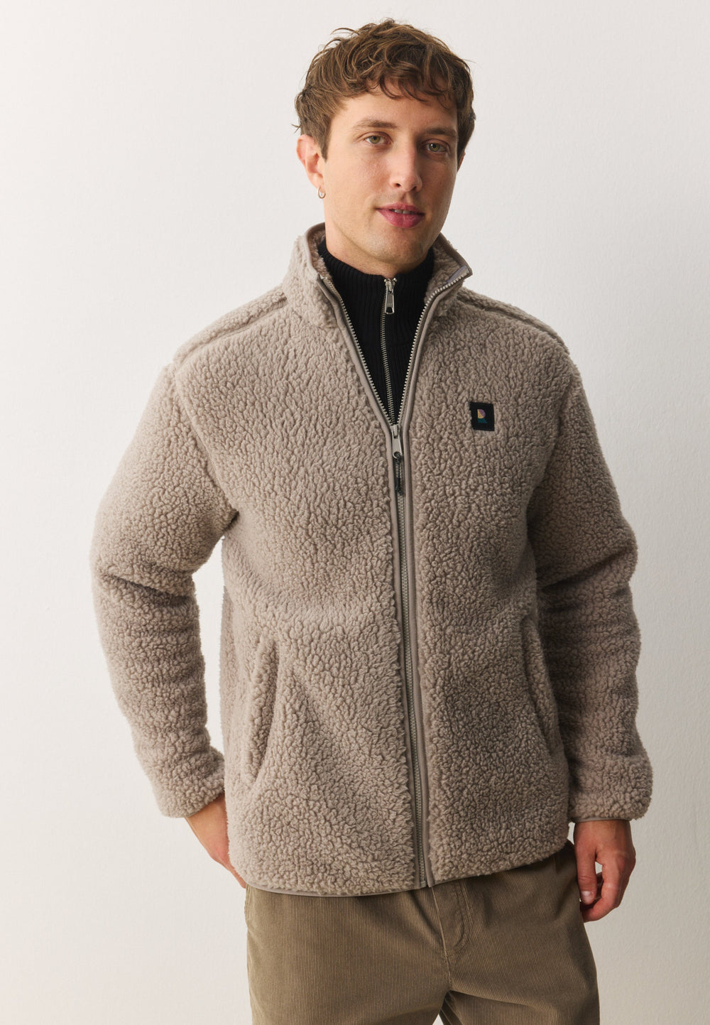 Veste teddy SPINDLE - Noisette