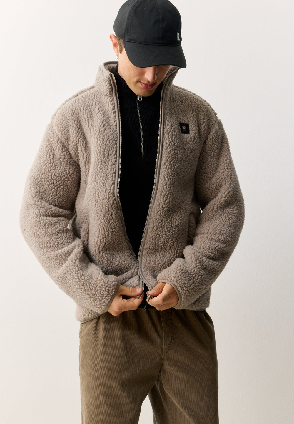 Veste teddy SPINDLE - Noisette