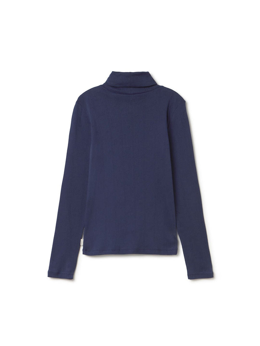 Sous-pull GRABOW ajouré baleine - bleu marine