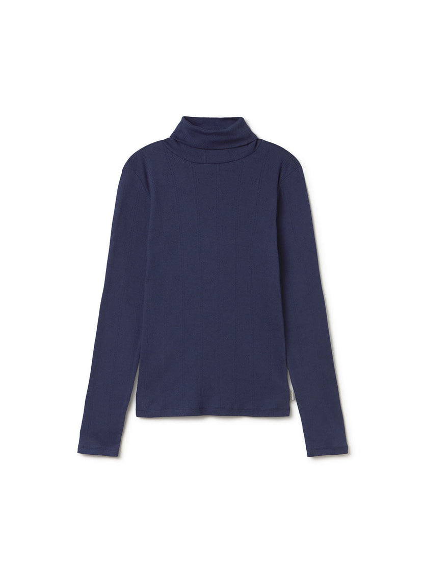 Sous-pull GRABOW ajouré baleine - bleu marine