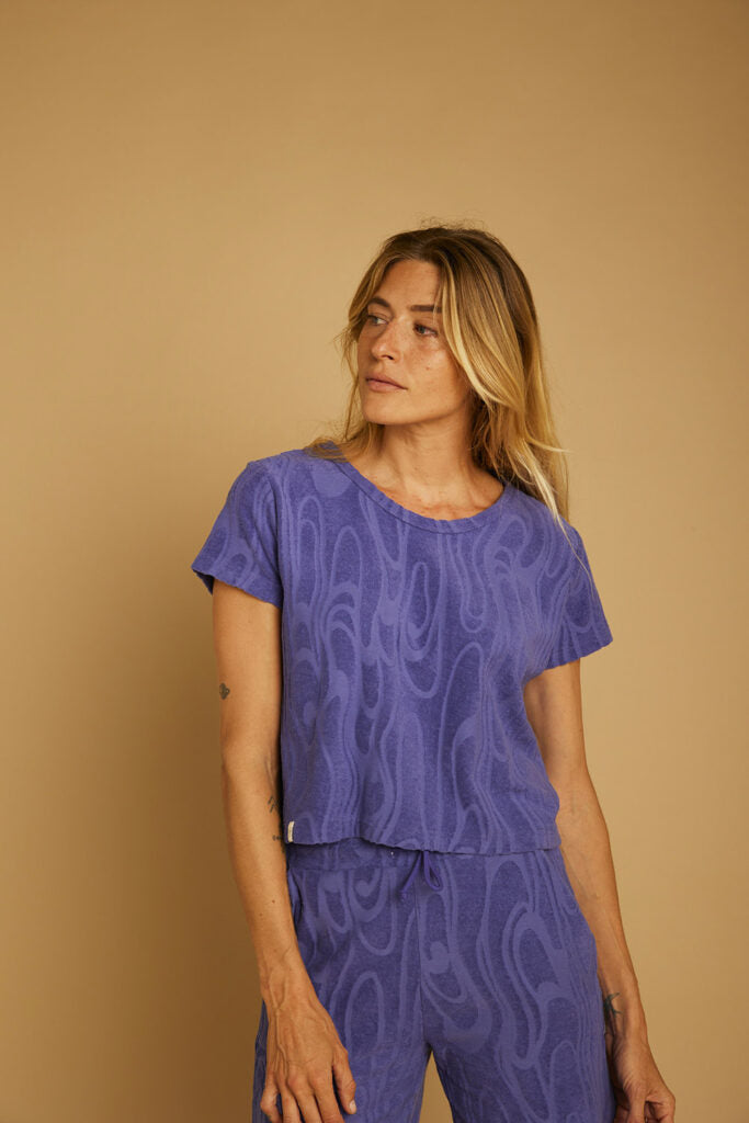 T-shirt en éponge FICELLE - Lavande