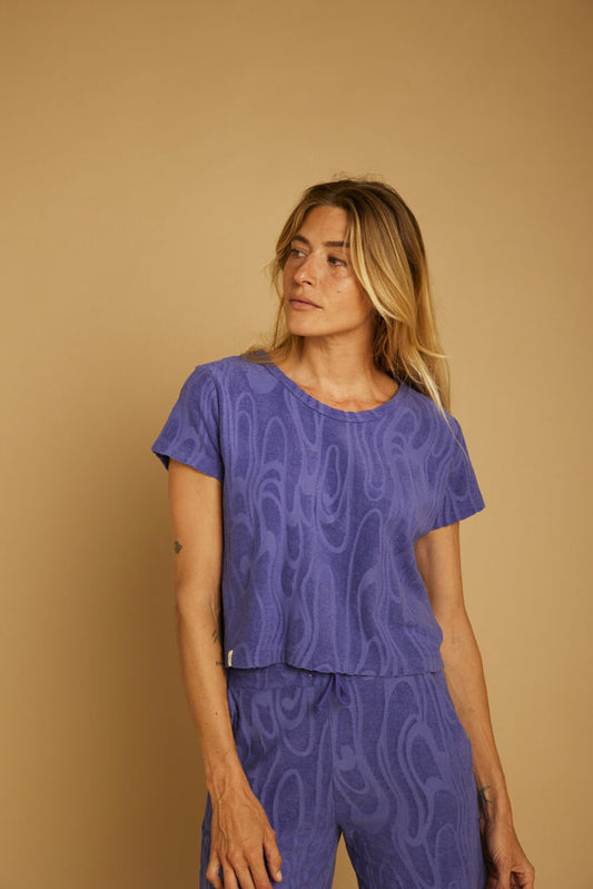 T-shirt en éponge FICELLE - Lavande