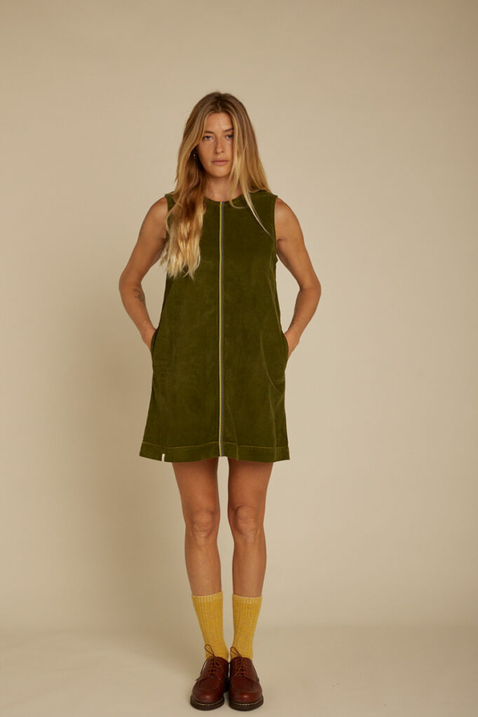 Robe courte CHUCHOTÉ - Kaki