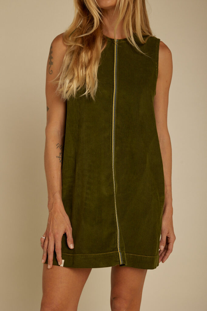 Robe courte CHUCHOTÉ - Kaki