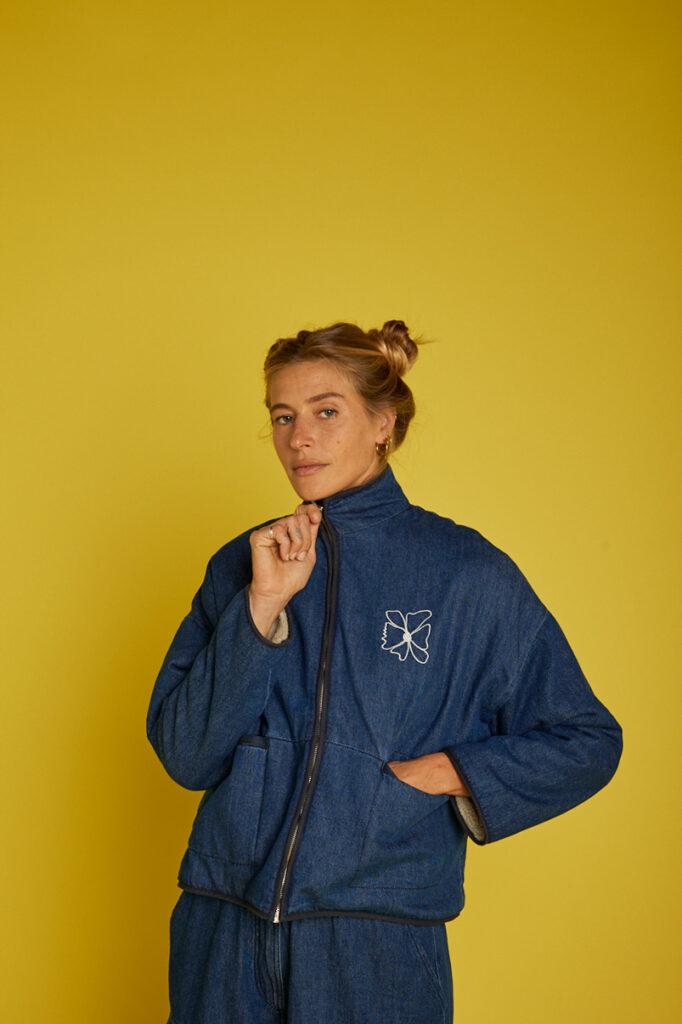 Veste SARCLÉE - Denim sherpa