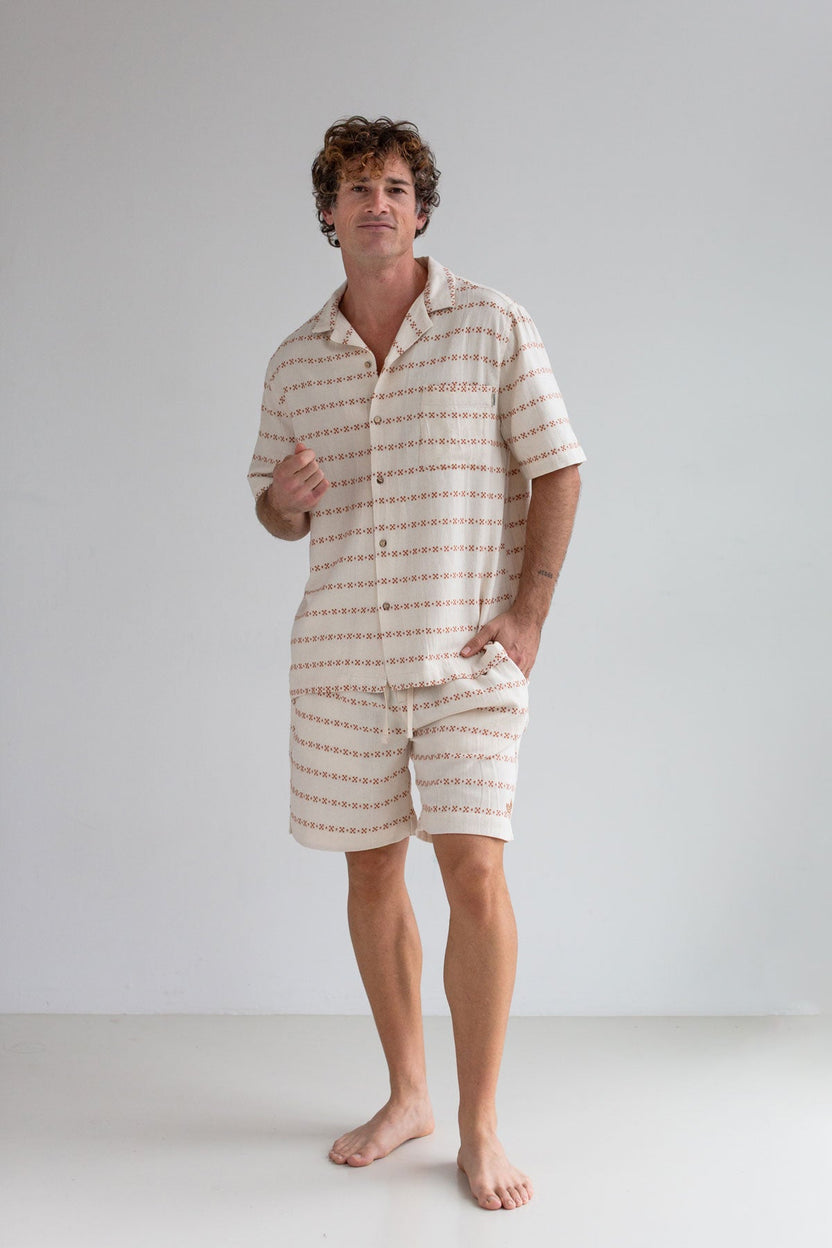 Short NEUBUKOW - écru jacquard