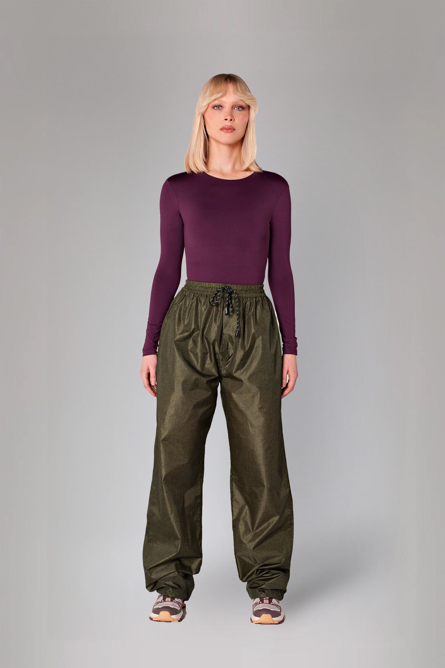 Herringbone Pantalon de pluie - Vert