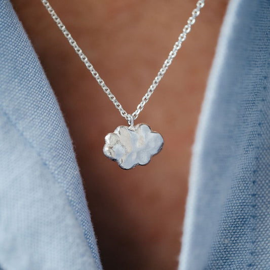 Collier "âme d'enfant" (argent 925) - Nuage
