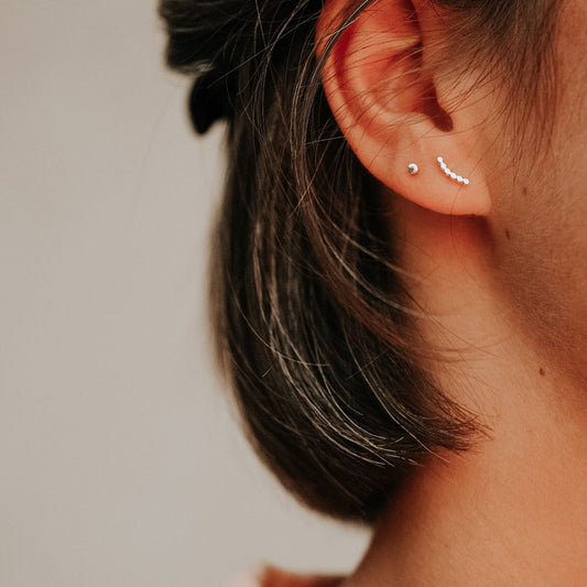 Boucle d'oreille Lila (argent 925)