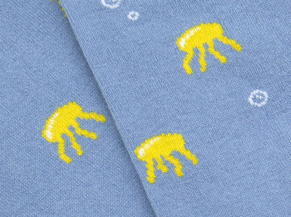 Chaussettes Méduse - Bleu ciel