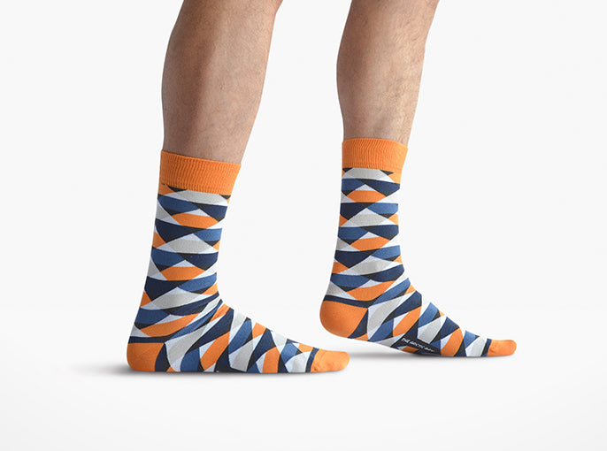 Chaussettes Mount Fuji - Orange
