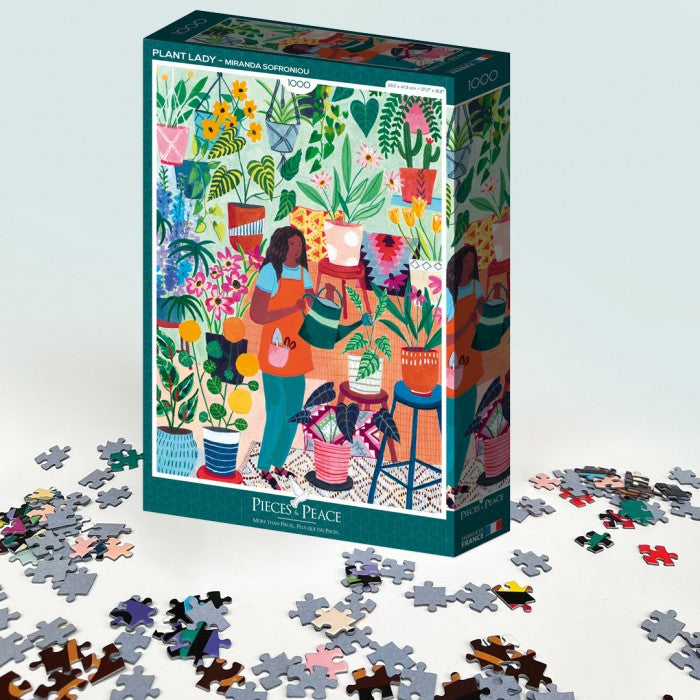 Puzzle 1000 pièces - La femme aux plantes