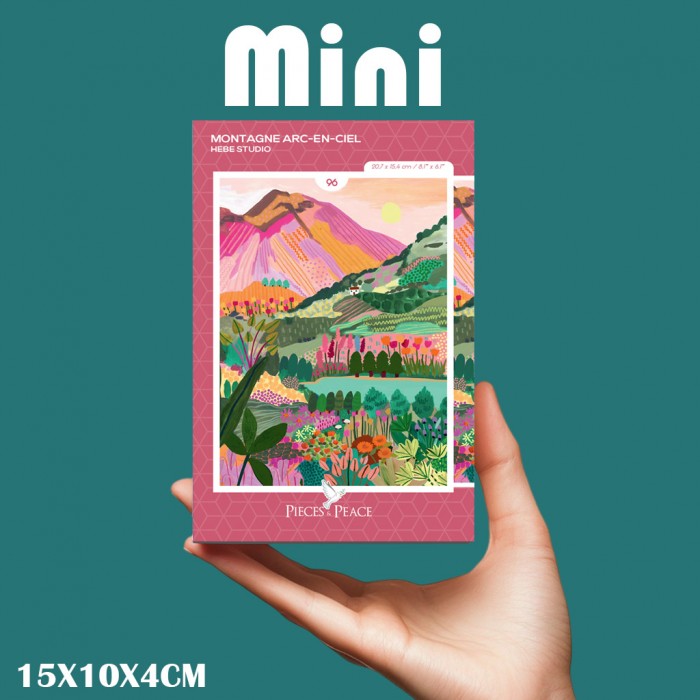 Mini puzzle 96 pièces - Rainbow Montain