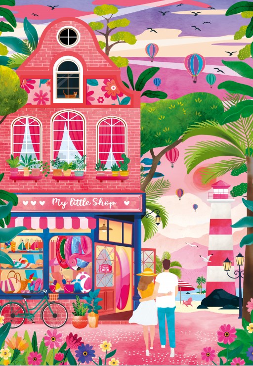 Puzzle 1000 pièces - Mon petit magasin