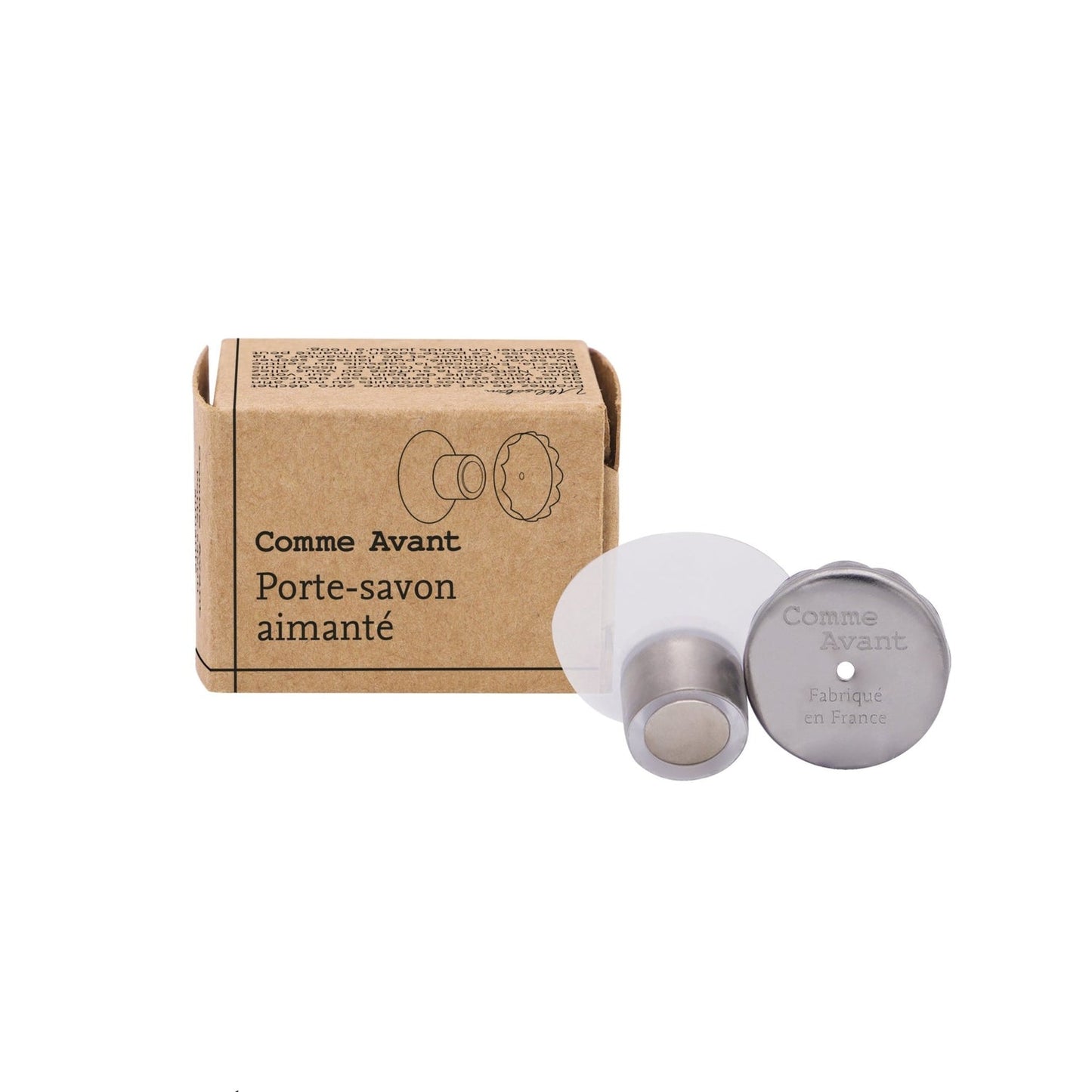 Porte-savon aimanté en acier inoxydable