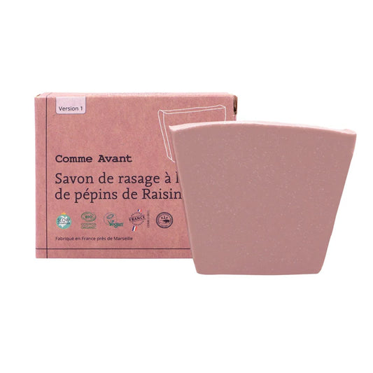 Savon de rasage à l'huile de pépins de raisin