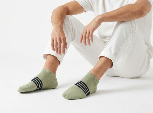 Chaussettes basse Zumaia - Vert sauge