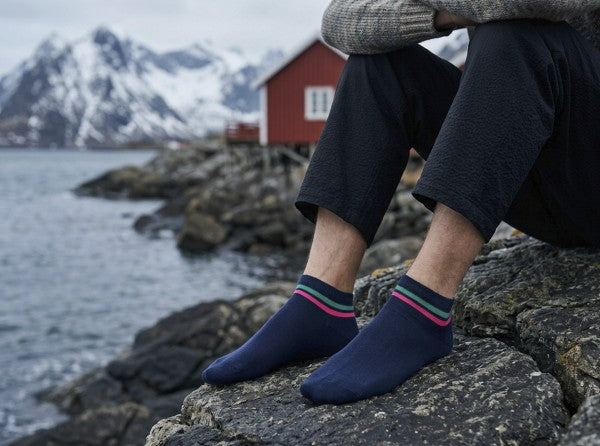 Chaussettes basse Aurora - Bleu marine