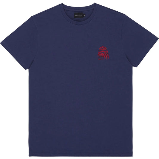 T-shirt TO THE SEA (broderie barbu) navy
