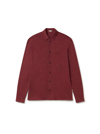 Chemise en jersey BLEIKSOYA - Lie de vin